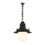 ORIGINAL BTC Ship's Small Decklight - Weathered Copper, Opal Glass