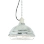 ORIGINAL BTC Spun Ripple with Suspension Lampholder - Galvanised with Guard