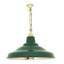 ORIGINAL BTC School Light - Green, Polished Copper Interior
