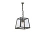 ORIGINAL BTC Quad Pendant Internally Glazed, Small, Clear - Weathered Brass
