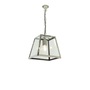 ORIGINAL BTC Quad Pendant Internally Glazed, Small, Clear - Satin nickel