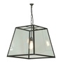 ORIGINAL BTC Quad Pendant, Internal Glass, Large, Clear Glass - Weathered Brass
