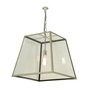 ORIGINAL BTC Quad Pendant, Internal Glass, Large, Clear Glass - Polished Nickel