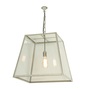 ORIGINAL BTC Quad Pendant, Internal Glass, Large, Clear Glass - Satin Nickel