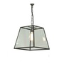 ORIGINAL BTC Quad Pendant Light, Internal Glass, Medium, Clear Glass - Weathered Brass