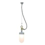 ORIGINAL BTC Well Glass Pendant Light, Galvanised Silver - Frosted Glass