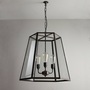 ORIGINAL BTC Hex Pendant Light, Extra Large, Weathered Brass, Clear Glass