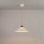 ORIGINAL BTC Cobb Large Plain Pendant Light - Pendelleuchte - Naturfarben mit antikem Messing