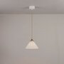 ORIGINAL BTC Cobb Small Plain Pendant Light - Pendelleuchte -  Naturfarben mit Satinmessing