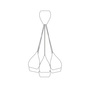 ORIGINAL BTC Drop One Grouping of Six Pendant Light
