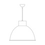 ORIGINAL BTC Giant Size 1 Pendant Light