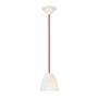 ORIGINAL BTC Hector Bibendum Size 1 Pendant Light - Natural white with red cable