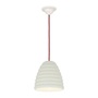 ORIGINAL BTC Hector Bibendum Size 2 Pendant Light - Natural White with Red Cable