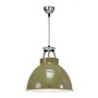 ORIGINAL BTC Titan Size 1 Pendant Light - Olivgrün mit Innenausstattung in Bronze