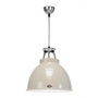ORIGINAL BTC Titan Size 1 Pendant Light - Kittgrau mit weißer Innenausstattung