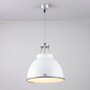 ORIGINAL BTC Titan Size 1 Pendant Light - Weiß mit geätztem Glas
