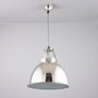 ORIGINAL BTC Titan Size 1 Pendant Light - Natürliches Aluminium mit geätztem Glas
