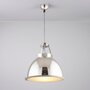 ORIGINAL BTC Titan Size 1 Pendant Light - Natürliches Aluminium mit geätztem Glas