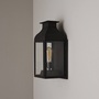 ORIGINAL BTC Wall Lantern Weathered Brass, Clear Glass