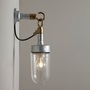 ORIGINAL BTC Well Glass Wall Light, Galvanised