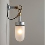 ORIGINAL BTC Well Glass Wall Light, Galvanised