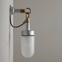 ORIGINAL BTC Well Glass Wall Light, Galvanised