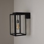 ORIGINAL BTC Small Portico Wall Light Weathered Brass, Clear Glass