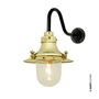 ORIGINAL BTC Ship's Small Decklight, Wall Light - Polished Brass Clear