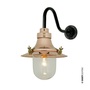 ORIGINAL BTC Ship's Small Decklight, Wall Light - Polished Copper clear