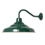 ORIGINAL BTC School Wall Light - Green with white interior
