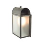 ORIGINAL BTC Domed Box Wall Light, Weathered Brass - Frosted Glass