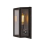 ORIGINAL BTC Box Wall Light, External Glass, Small, Weathered Brass - Clear Glass