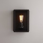 ORIGINAL BTC Box Wall Light, External Glass, Small, Weathered Brass