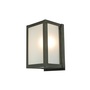ORIGINAL BTC Miniature Box Wall Light, Internal Glass - Weathered Brass, Frosted Glass