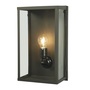 ORIGINAL BTC Box Wall Light, Internal Glass, Medium - Weathered Brass, Clear Glass