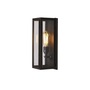 ORIGINAL BTC Narrow Box Wall Light, Ext Glass, Weathered Brass - Clear Glass