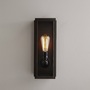 ORIGINAL BTC Narrow Box Wall Light, Ext Glass, Weathered Brass