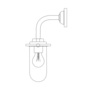 ORIGINAL BTC Bracket Light, 60W, Round Backplate
