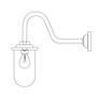 ORIGINAL BTC Bracket Light, 100W, Corner, Swan Neck