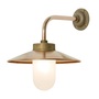 ORIGINAL BTC Exterior Bracket Light, Right Angle, Round - Gunmetal, Frosted Glass