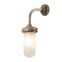 ORIGINAL BTC Exterior Bracket Light, No Ref, R/Angle, Round - Gunmetal, Frosted Glass