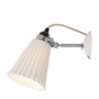 ORIGINAL BTC Hector Medium Pleat Wall Light - Naturweiß