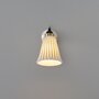 ORIGINAL BTC Hector Medium Pleat Wall Light - Naturweiß