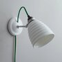 ORIGINAL BTC Hector Bibendum Wall, P/S/C - Natural white with green cable