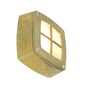 ORIGINAL BTC Wall/Ceiling Light Square Cross Guard - Brass
