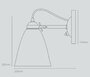 Original BTC Hector 30 - Wandleuchte mit Schalter