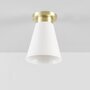 Original BTC Hector Medium Flowerpot Ceiling Light - Deckenleuchte - Satiniertem Messing