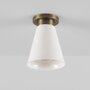 Original BTC Hector Medium Flowerpot Ceiling Light - Deckenleuchte - Antikem Messing