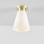 Original BTC Hector Medium Flowerpot Ceiling Light - Deckenleuchte - Antikem Messing