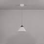 Original BTC Cobb Rise & Fall Small Pendant Light - Pendelleuchte - Natur mit antikem Messing
